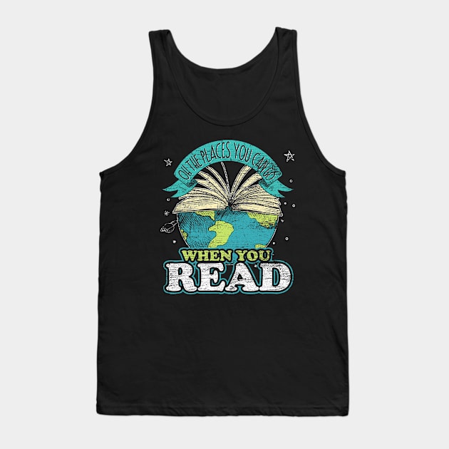 reading book retro Tank Top by ShirtsShirtsndmoreShirts